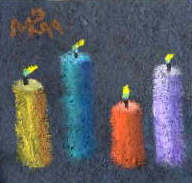 Candles on Homemade Paper by Mark Cottman