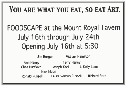 For the true Baltimore Art, come to the Mount Royal Tavern